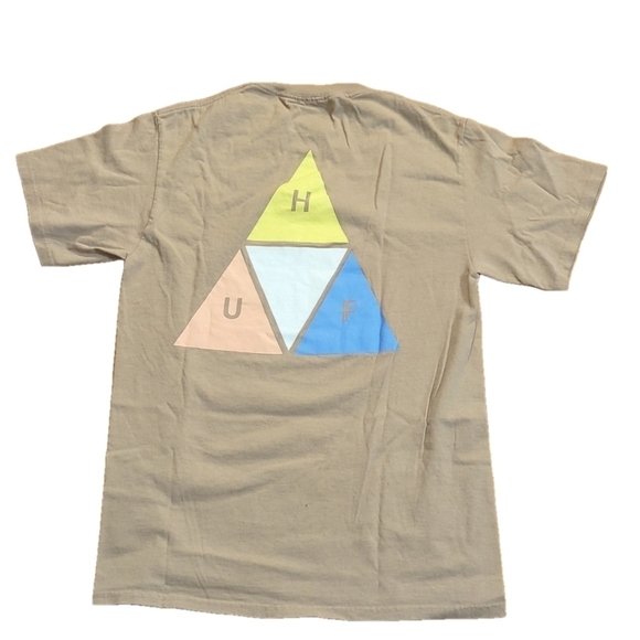 HUF Tan Graphic Tee T Shirt Small - Picture 2 of 10